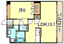 間取図画像 1LDK