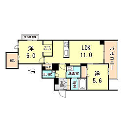 間取図画像 2LDK
