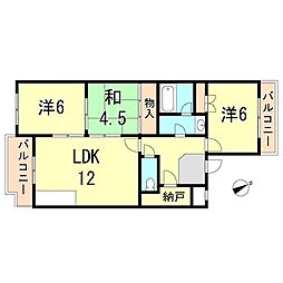 間取図画像 3LDK