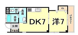 間取図画像 1DK