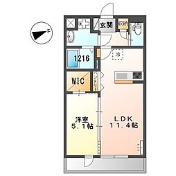 間取図画像 1LDK