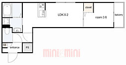 間取図画像 1LDK