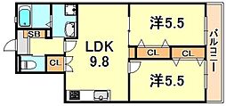 間取図画像 2LDK