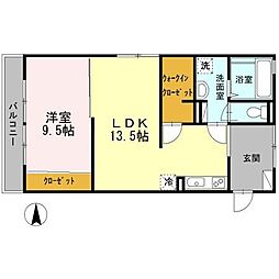 間取図画像 1LDK