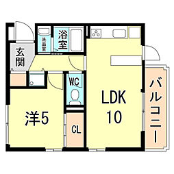 間取図画像 1LDK