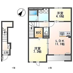 間取図画像 1LDK