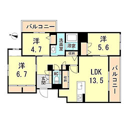 間取図画像 3LDK