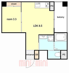 間取図画像 1LDK