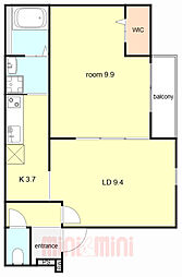 間取図画像 1LDK