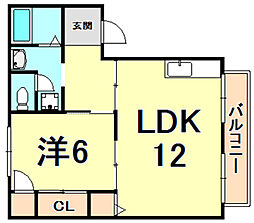 間取図画像 1LDK