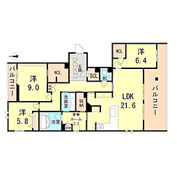 シークリサンス岡本 2階/202