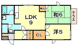 K'sCourt 2LDKの間取図画像
