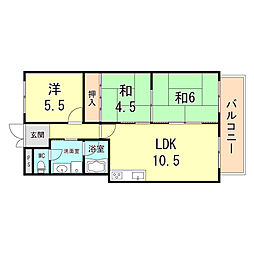 間取図画像 3LDK