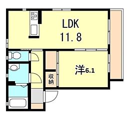 間取図画像 1LDK