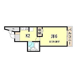 間取図画像 1K