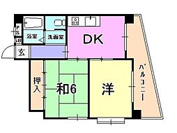 間取図画像 2DK