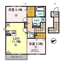 間取図画像 2LDK