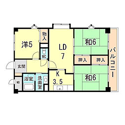 間取図画像 3LDK