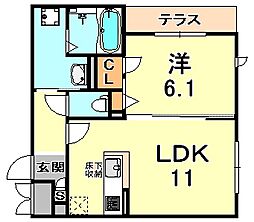 間取図画像 1LDK