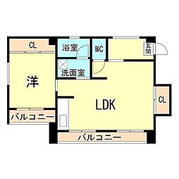 間取図画像 1LDK
