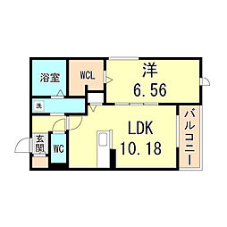 間取図画像 1LDK
