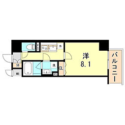 BONNY元町 1Kの間取図画像