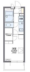 レオパレスメルナカヤ 1Kの間取図画像