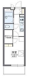 レオパレス阪急塚口 1Kの間取図画像