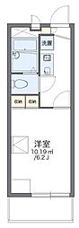 レオパレス西本町 1Kの間取図画像