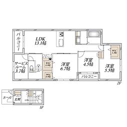 (仮称)伊丹市平松6丁目へーベルメゾン 3SLDKの間取図画像