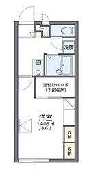 レオパレスサンシャイン松崎 1Kの間取図画像