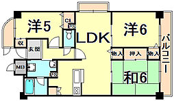 ピノカーサ塚口 3LDKの間取図画像