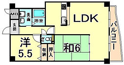 アルコ北園田 2LDKの間取図画像