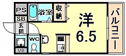 サンロード武庫之荘 ワンルームの間取図画像