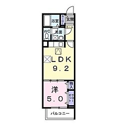 ヒカルサ尼崎若王寺 1LDKの間取図画像