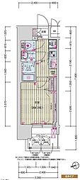 プレリス尼崎レーネヴィア 1Kの間取図画像