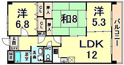 マトック荻野 3LDKの間取図画像