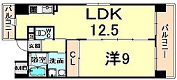 アーバネックス尼崎東難波 1LDKの間取図画像