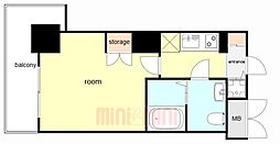 エス・キュート尼崎2 1Kの間取図画像