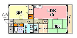ストロベリーフィールズ 2LDKの間取図画像