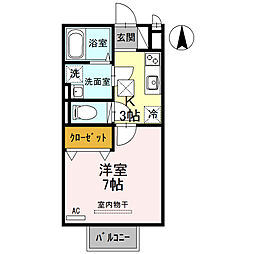 クレール B棟 1階/112