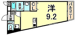 SHIKOKU8 ワンルームの間取図画像