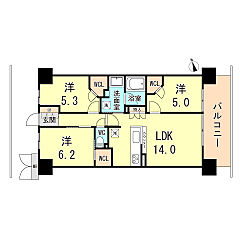 物件の間取り