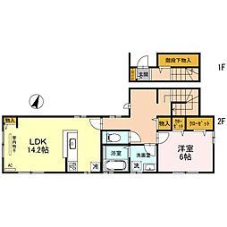ベルノート 1LDKの間取図画像