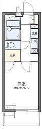 レオパレス武庫南 1Kの間取図画像