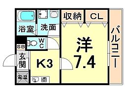 ラフィーネ塚口 2階