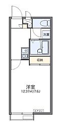 レオパレスリンネル 1Kの間取図画像