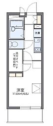 エクセル御幣島 1Kの間取図画像