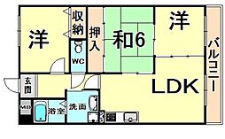ロージェ・サノン 3LDKの間取図画像