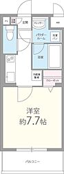 メゾンhanahana 1Kの間取図画像